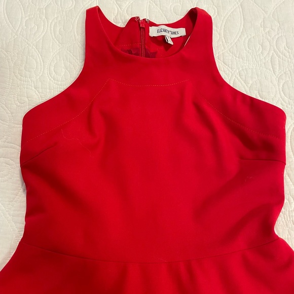 Elizabeth & James Red Racerback Dress Size 6 - Picture 6 of 12